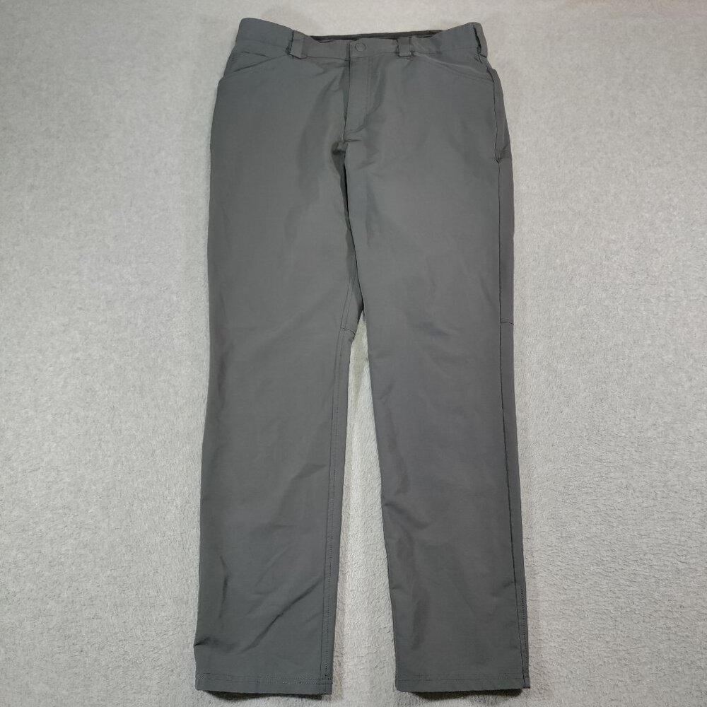 5.11 Tactical Pants Mens 34x32 Defender-Flex Flint Gray Stretch Work *FLAW